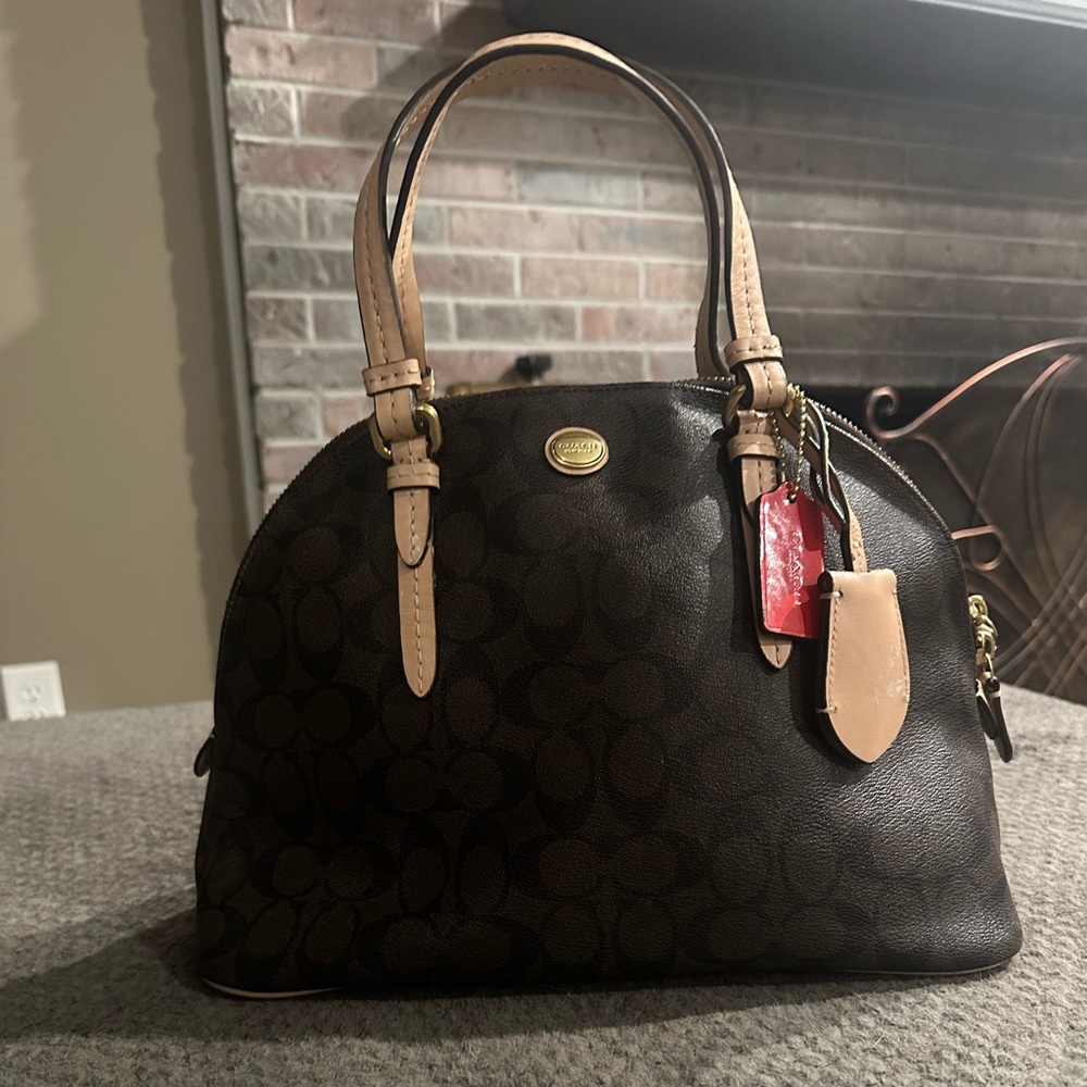 Coach Tan Leather Interior Bag